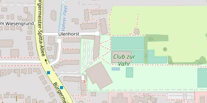 Tennisverein auf Satellitenbild
