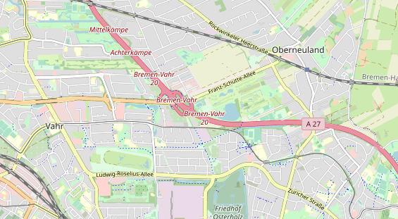 Tennisverein auf Karte