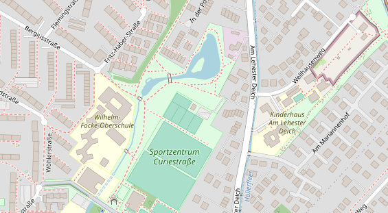 Tennisverein auf Satellitenbild