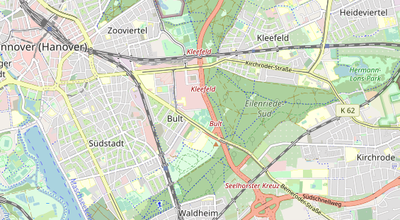 Tennisverein auf Karte