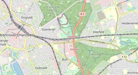 Tennisverein auf Karte