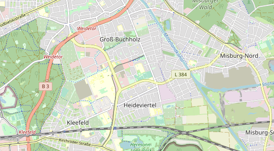 Tennisverein auf Karte