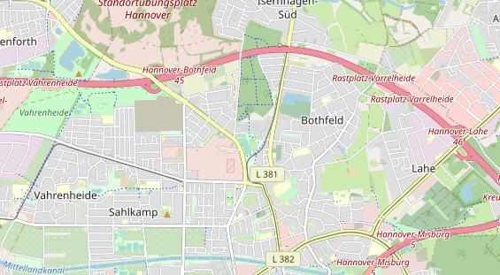 Tennisverein auf Karte