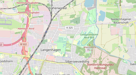 Tennisverein auf Karte