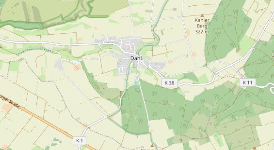 Tennisverein auf Karte