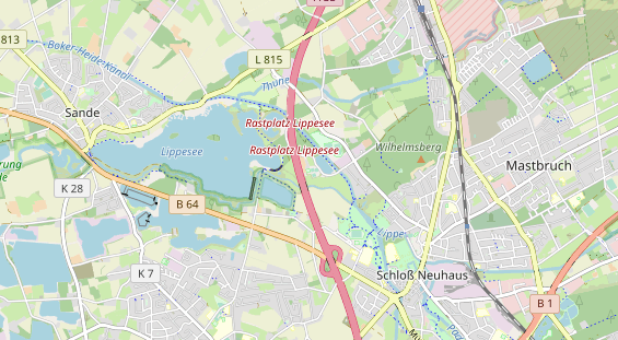 Tennisverein auf Karte