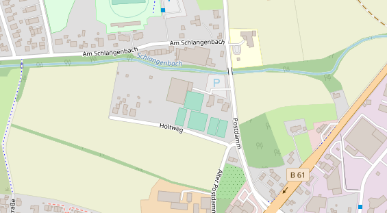 Tennisverein auf Satellitenbild