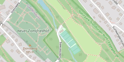 Tennisverein auf Satellitenbild