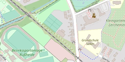 Tennisverein auf Satellitenbild