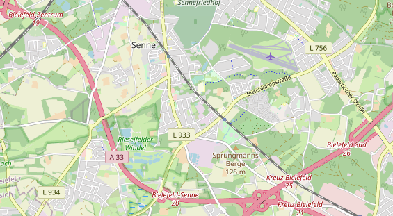 Tennisverein auf Karte