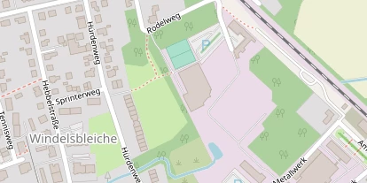 Tennisverein auf Satellitenbild