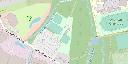 Tennisverein auf Satellitenbild