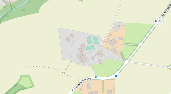 Tennisverein auf Satellitenbild