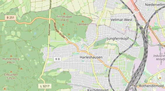 Tennisverein auf Karte