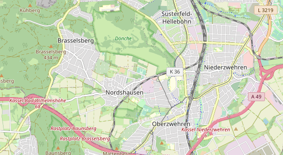 Tennisverein auf Karte