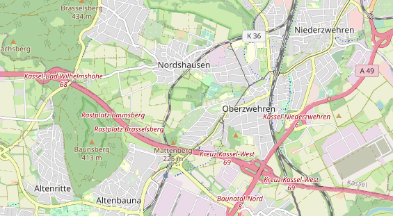 Tennisverein auf Karte