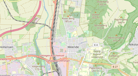 Tennisverein auf Karte