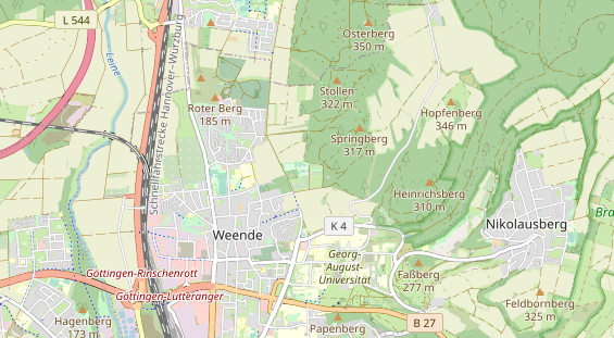 Tennisverein auf Karte