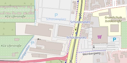 Tennisverein auf Satellitenbild