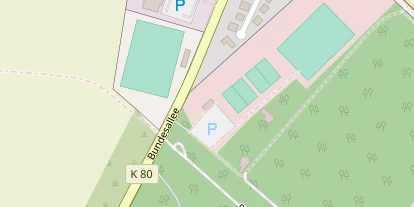 Tennisverein auf Satellitenbild