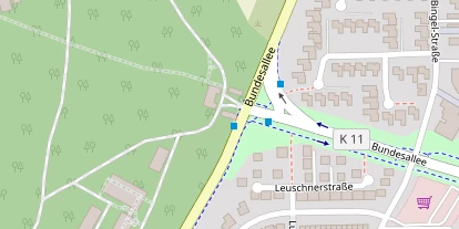 Tennisverein auf Satellitenbild