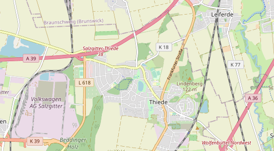 Tennisverein auf Karte