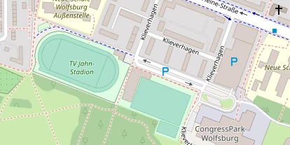 Tennisverein auf Satellitenbild