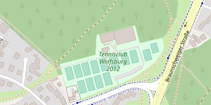Tennisverein auf Satellitenbild