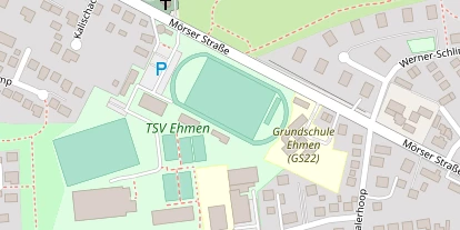 Tennisverein auf Satellitenbild