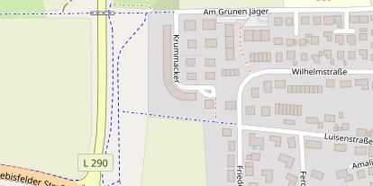 Tennisverein auf Satellitenbild