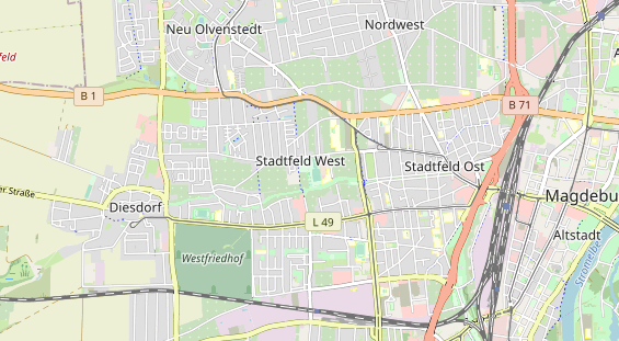 Tennisverein auf Karte