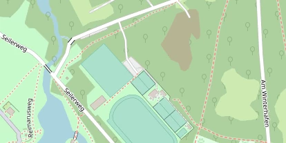 Tennisverein auf Satellitenbild