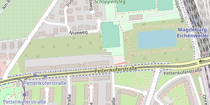 Tennisverein auf Satellitenbild