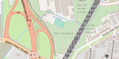 Tennisverein auf Satellitenbild