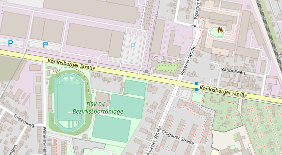 Tennisverein auf Satellitenbild