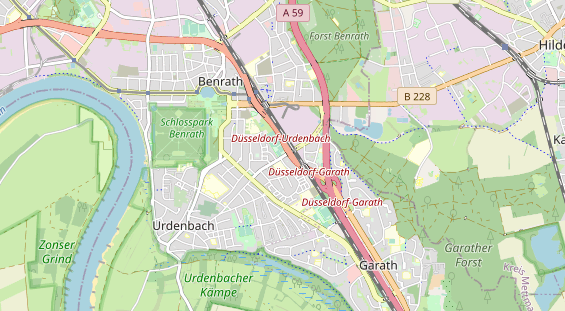 Tennisverein auf Karte