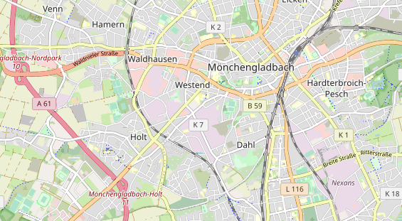 Tennisverein auf Karte