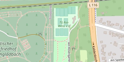 Tennisverein auf Satellitenbild
