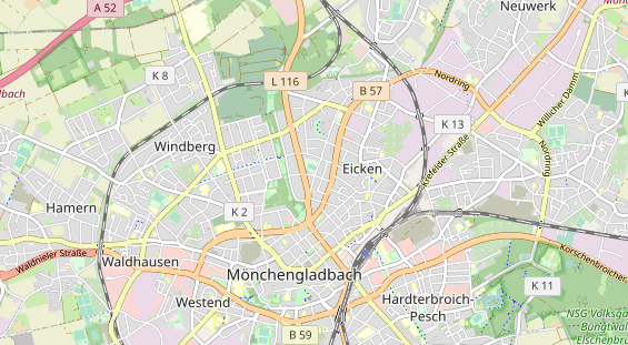 Tennisverein auf Karte