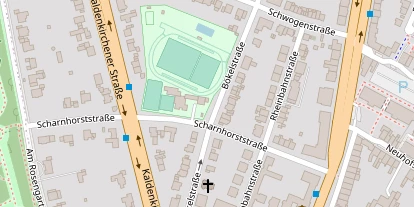 Tennisverein auf Satellitenbild