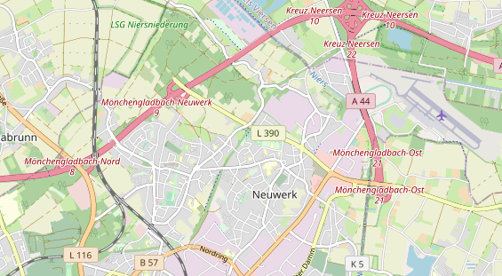 Tennisverein auf Karte