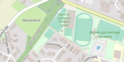 Tennisverein auf Satellitenbild