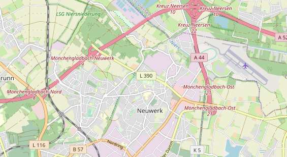 Tennisverein auf Karte