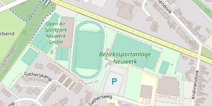 Tennisverein auf Satellitenbild