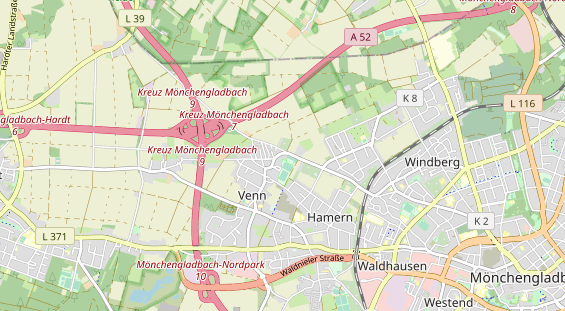 Tennisverein auf Karte