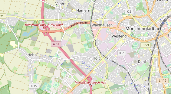 Tennisverein auf Karte