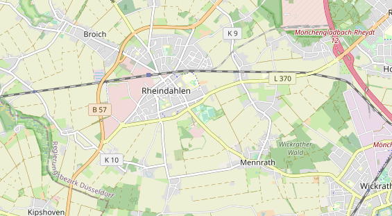 Tennisverein auf Karte