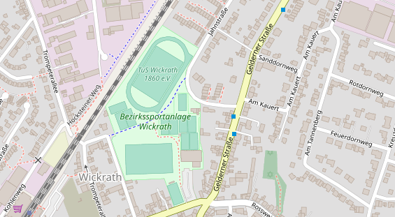 Tennisverein auf Satellitenbild