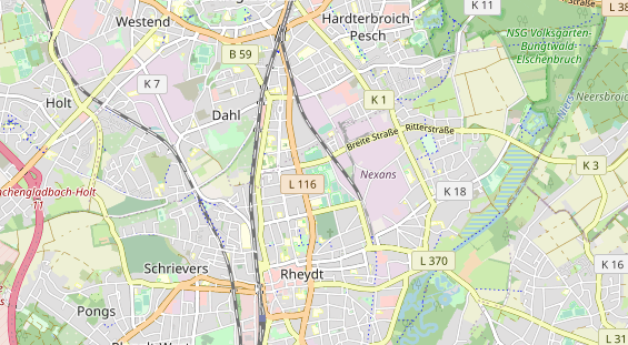 Tennisverein auf Karte