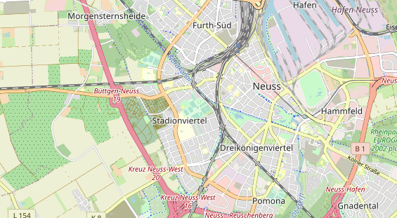 Tennisverein auf Karte